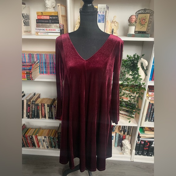 NWOT Torrid Velvet Swing Dress - Picture 1 of 5